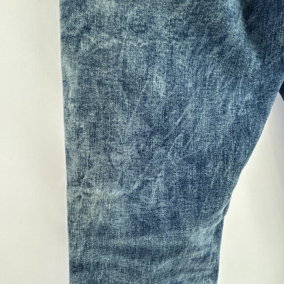 American Eagle Slim Jeans — Y2K Distressed Washed Blue Denim Men's W33 L32 - Picture 9 of 13